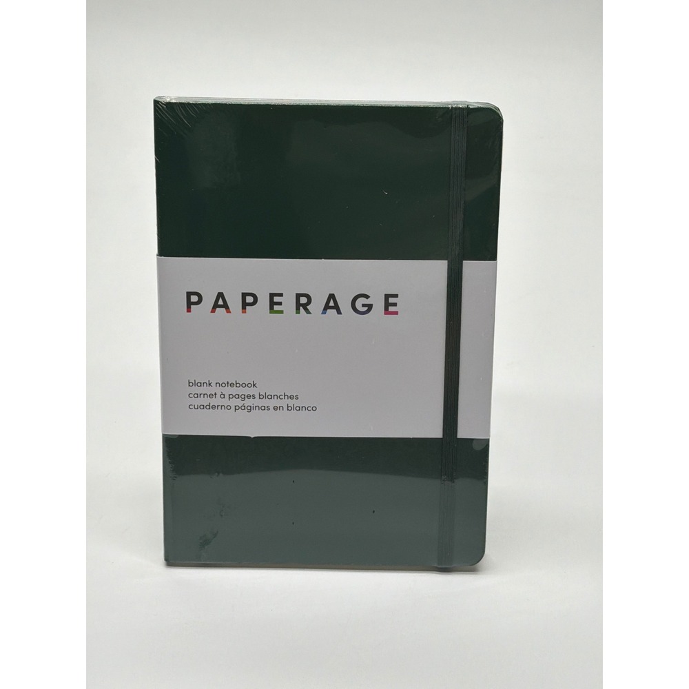 Paperage Blank Notebook Forest Green‎ Hardcover 160 Pages 5.6x8 100gsm Acid-Free